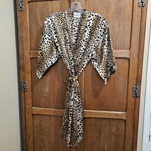 VINTAGE | Jessica Intimates Cheetah Print Duster Robe - M